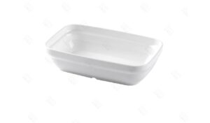 FUENTE RECTANGULAR DE 17 CM EN POLICARBONATO SIN BPA 400C BLANCA