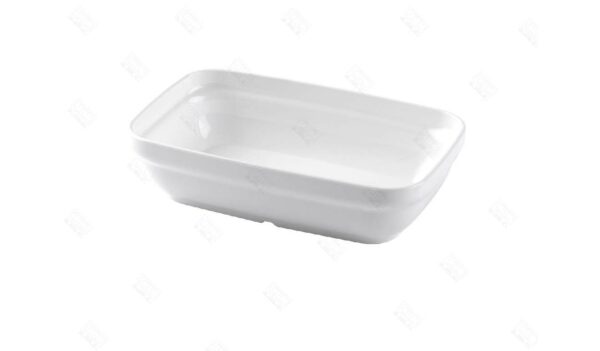 10050170032 FUENTE RECTANGULAR DE 17 CM EN POLICARBONATO SIN BPA 400C BLANCA
