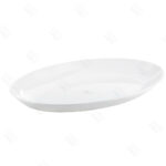 PLATO OVAL (240 X 170MM) EN POLICARBONATO SIN BPA BLANCO