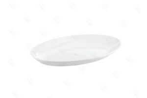 PLATO OVAL (240 X 170MM) EN POLICARBONATO SIN BPA BLANCO