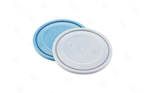 TAPA HERMÉTICA DOBLE CIERRE PARA BOL DE 450 CC. AZUL