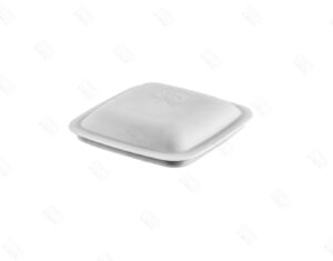 TAPA PARA FUENTE CUADRADA DE 12 CM EN POLIPROPILENO GRIS